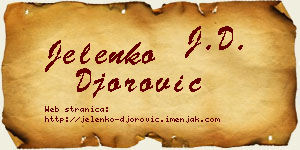 Jelenko Đorović vizit kartica